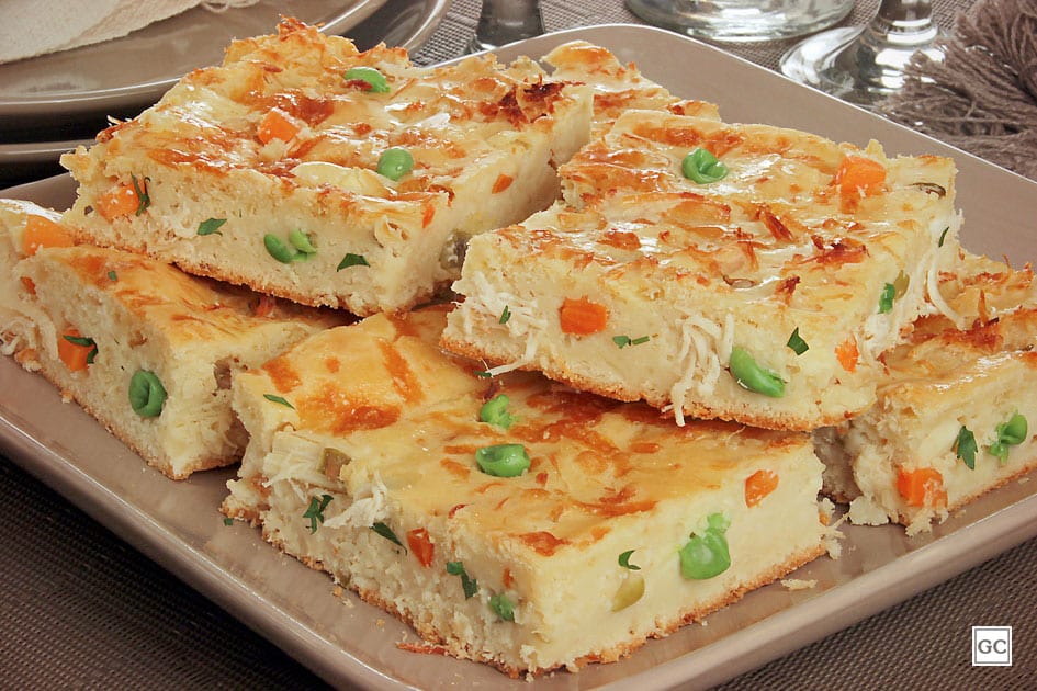 Torta de Frango com Legumes