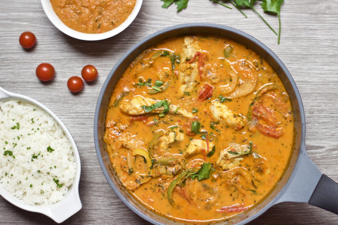 Peixe ao Molho de Coco e Curry
